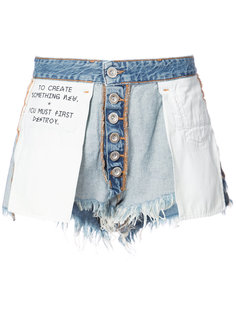 джинсовые шорты наизнанку  Unravel Project