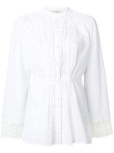 ruched lace detail blouse Etro