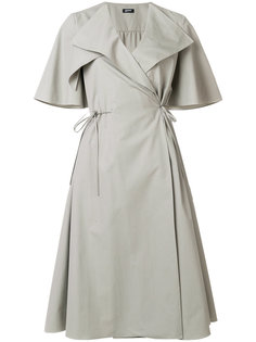 structured wrap dress Jil Sander Navy