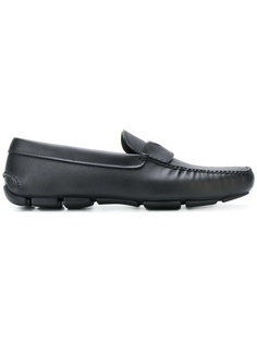 logo plaque loafers Prada