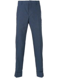 micro checked trousers Prada