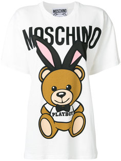 футболка Playboy teddy Moschino