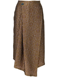 асимметричная юбка с цветочным принтом Christian Wijnants