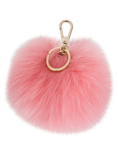 брелок Bubble с меховым помпоном Furla