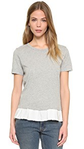 Clu Clu Too Ruffled Short Sleeve Top