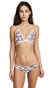 Ella Moss Folktale Floral Wrap Triangle Top