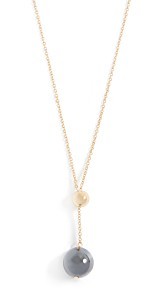 Gorjana Newport Gemstone Adjustable Lariat Necklace