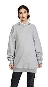 Jonathan Simkhai Loop Back Whipstitch Oversized Hoodie