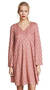 M Missoni Flare Sleeve Mini Dress
