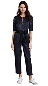Rebecca Taylor Broken Sateen Jumpsuit
