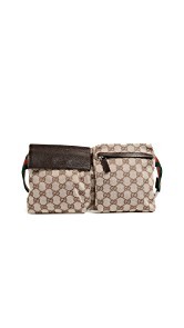 What Goes Around Comes Around Gucci Canvas Waist Pouch
