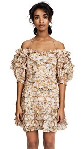 Zimmermann Painted Hearts Folds Dress