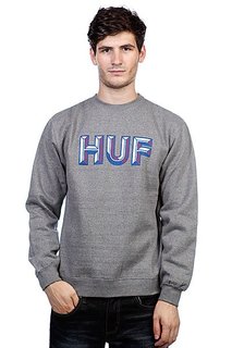 Толстовка Huf Diction Crew Gray Heather