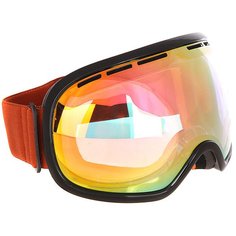 Маска для сноуборда Von Zipper Fishbowl Black Gloss/Clear Chrome Orange