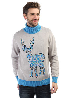 Свитер Запорожец Deer X Helga Grey/Blue