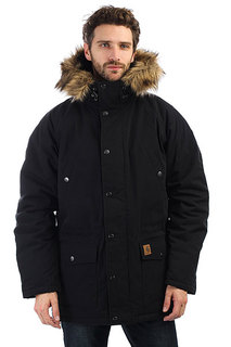 Куртка зимняя Carhartt WIP Trapper Parka Black