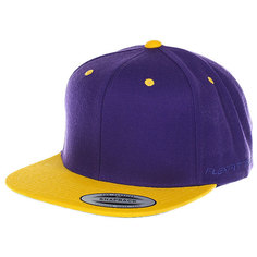 Бейсболка классическая Neff Flexfit/Yupoong Purple/Gold