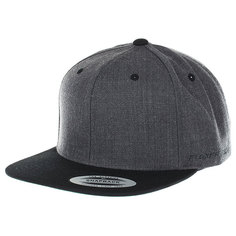 Бейсболка классическая Neff Flexfit/Yupoong Heather Grey/Black