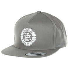 Бейсболка классическая Neff Footwork Icon Flexfit Grey