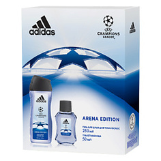 ADIDAS Набор мужской Champion League III Arena Edition Туалетная вода, спрей 50 мл + гель для душа 250 мл