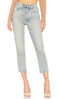 Прямые укороченные джинсы riley hi rise - AGOLDE