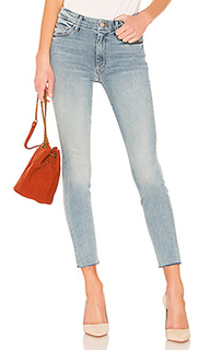 Узкие джинсы high waisted looker ankle fray - MOTHER