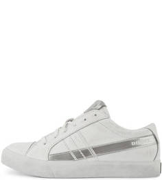 Белые кеды из натуральной кожи Diesel