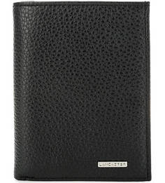 Черное портмоне из фактурной кожи Lancaster