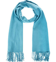 Синий палантин из хлопка Eleganzza
