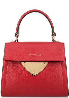 Красная сумка с откидным клапаном Coccinelle