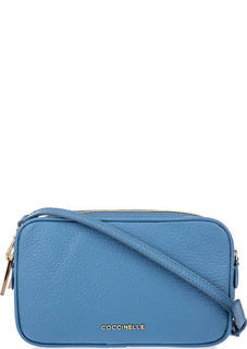 Маленькая синяя сумка с двумя отделами Coccinelle