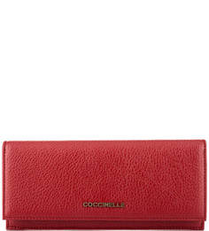 Красный кошелек с откидным клапаном Coccinelle
