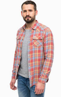 Рубашка в клетку на кнопках Pepe Jeans