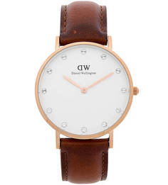Кварцевые часы круглой формы Daniel Wellington