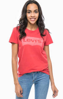 Красная футболка с логотипом бренда Levis®