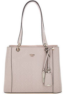 Бежевая сумка с длинными ручками Guess