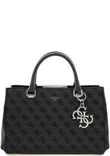 Серая сумка с широким плечевым ремнем Guess