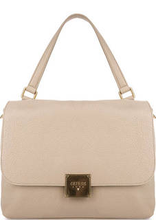 Кожаная сумка с откидным клапаном Guess