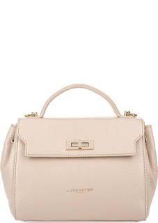 Бежевая сумка из мягкой кожи Lancaster
