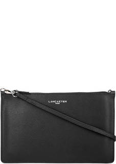 Кожаный клатч черного цвета Lancaster