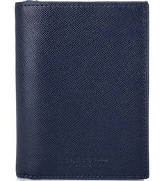 Синее портмоне из сафьяновой кожи Lancaster