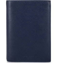 Синее портмоне из сафьяновой кожи Lancaster