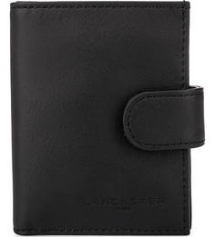 Черная кожаная визитница Lancaster
