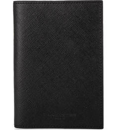 Черная кожаная обложка для паспорта Lancaster