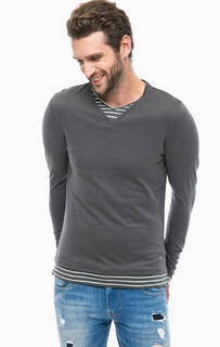 Серая хлопковая футболка Guess