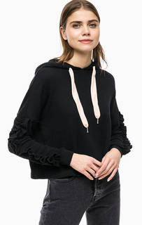 Хлопковая толстовка с капюшоном Only