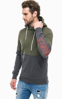 Двухцветная толстовка с карманом-кенгуру Jack & Jones