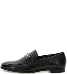 Черные кожаные лоферы с металлическим декором Vagabond