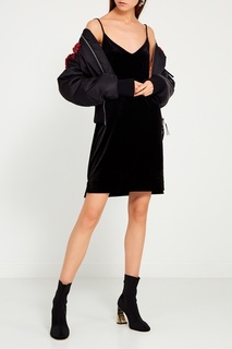 Бархатное платье на тонких бретелях Rag&Bone