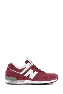 Бордовые замшевые кроссовки №576 New Balance